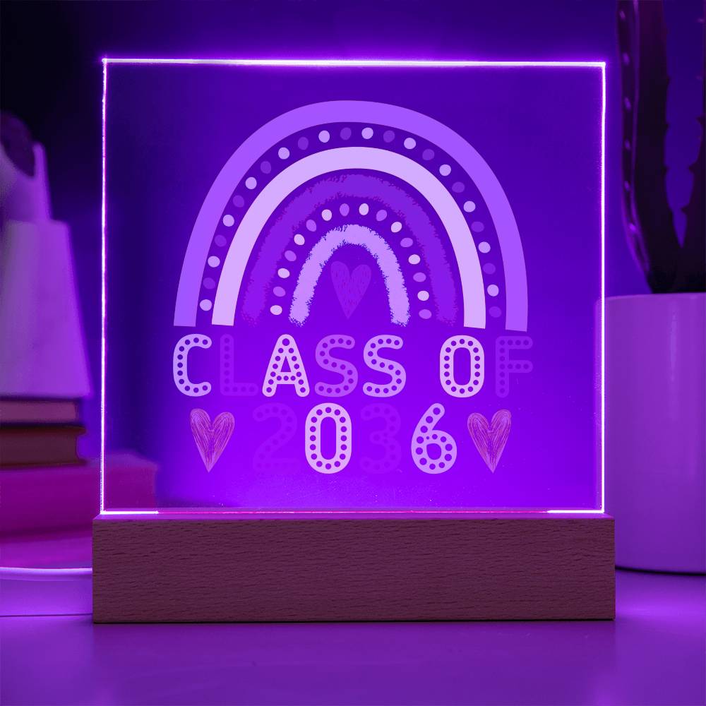 Class of 2036 |  Printed Acrylic LED Plaque