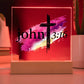 Printed Acrylic LED Night Light | John 3 16