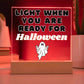 Halloween Decor Indoor | LED Night Light | Acrylic Plaque