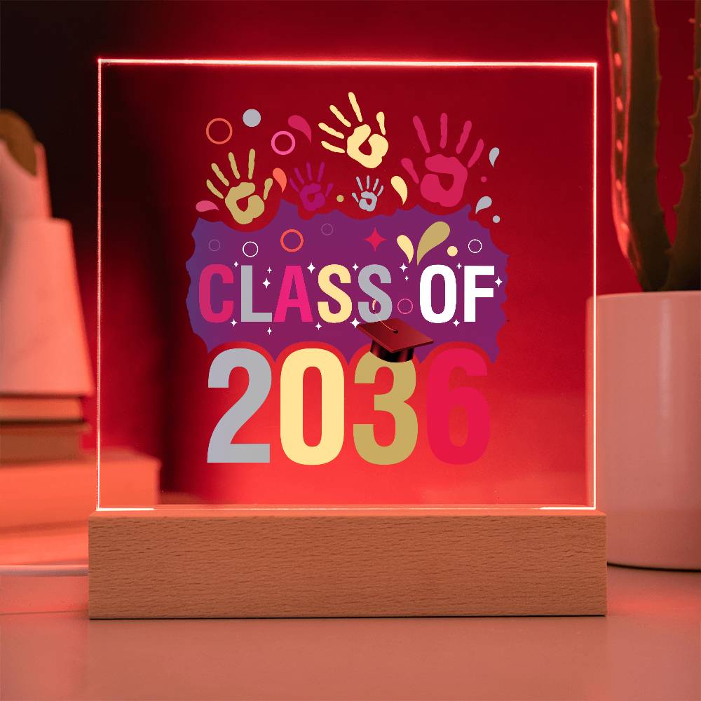 Class of 2036 |  Printed Acrylic LED Plaque