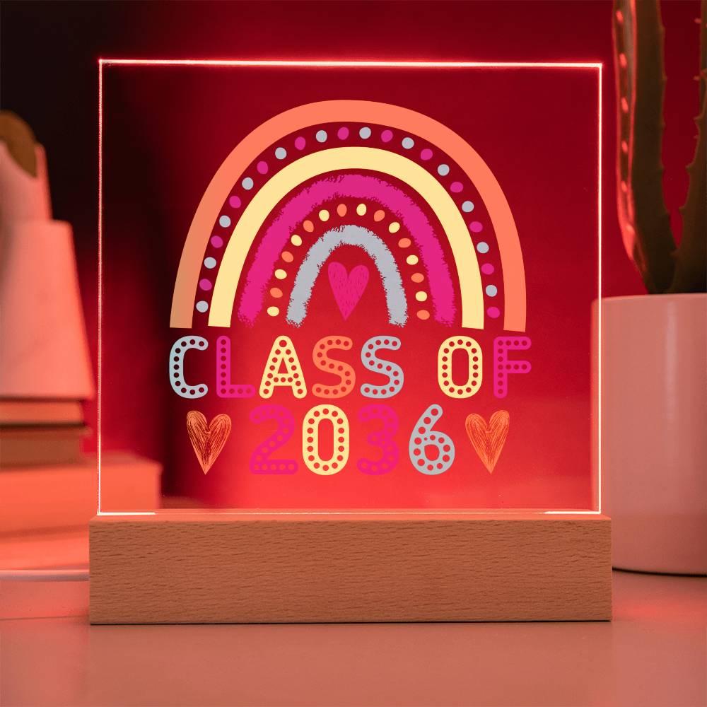 Class of 2036 |  Printed Acrylic LED Plaque