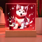Christmas Night Light, Husky Gift, Christmas Decor Indoor