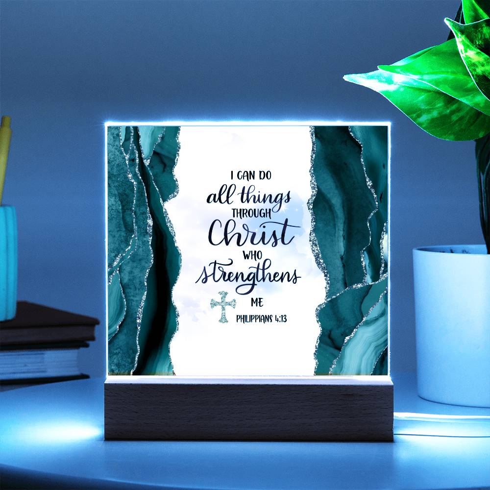 Printed Acrylic Plaque - I can do all things