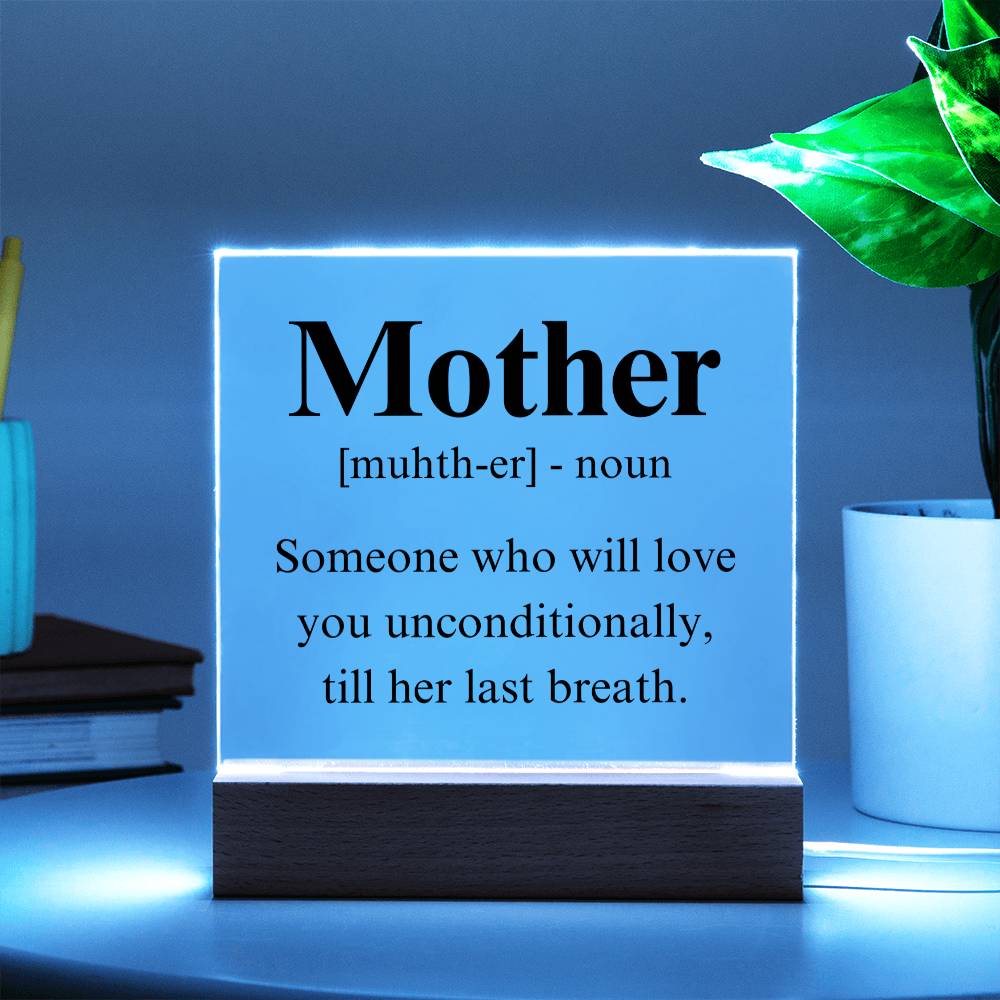 Mom Acrylic Plaque | Mom Definition | Mothers Day Gift