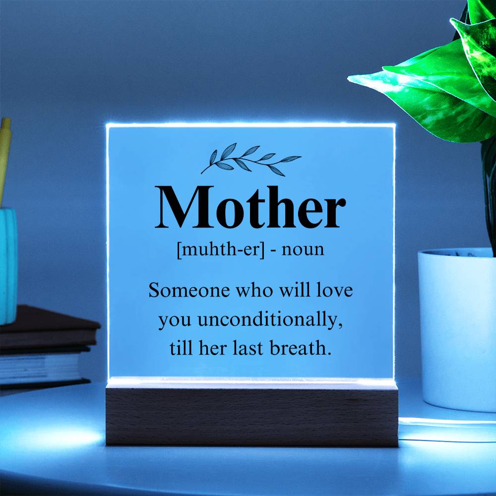 Mom Acrylic Plaque | Mom Definition | Mothers Day Gift