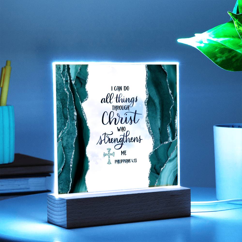 Printed Acrylic Sign | I can do all things