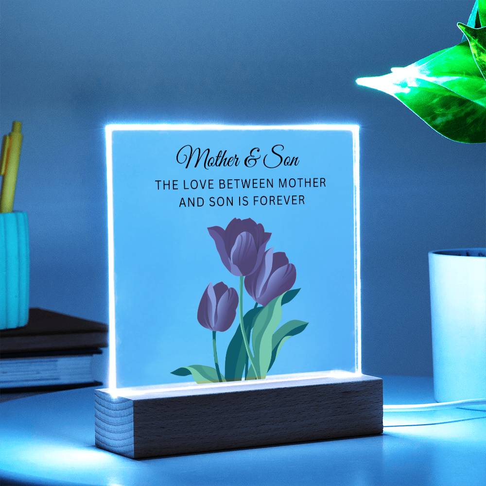 Acrylic Plaque for Mom from Son