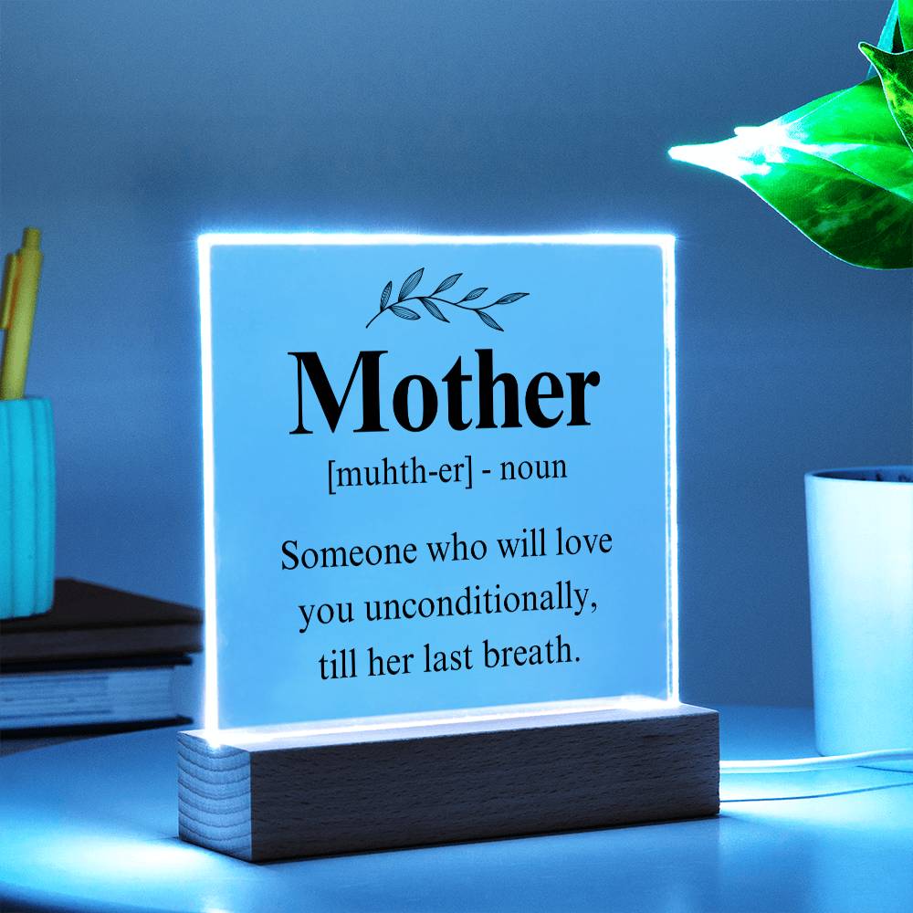 Mom Acrylic Plaque | Mom Definition | Mothers Day Gift