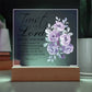 Printed Acrylic Plaque - Proverbs 3:5-6