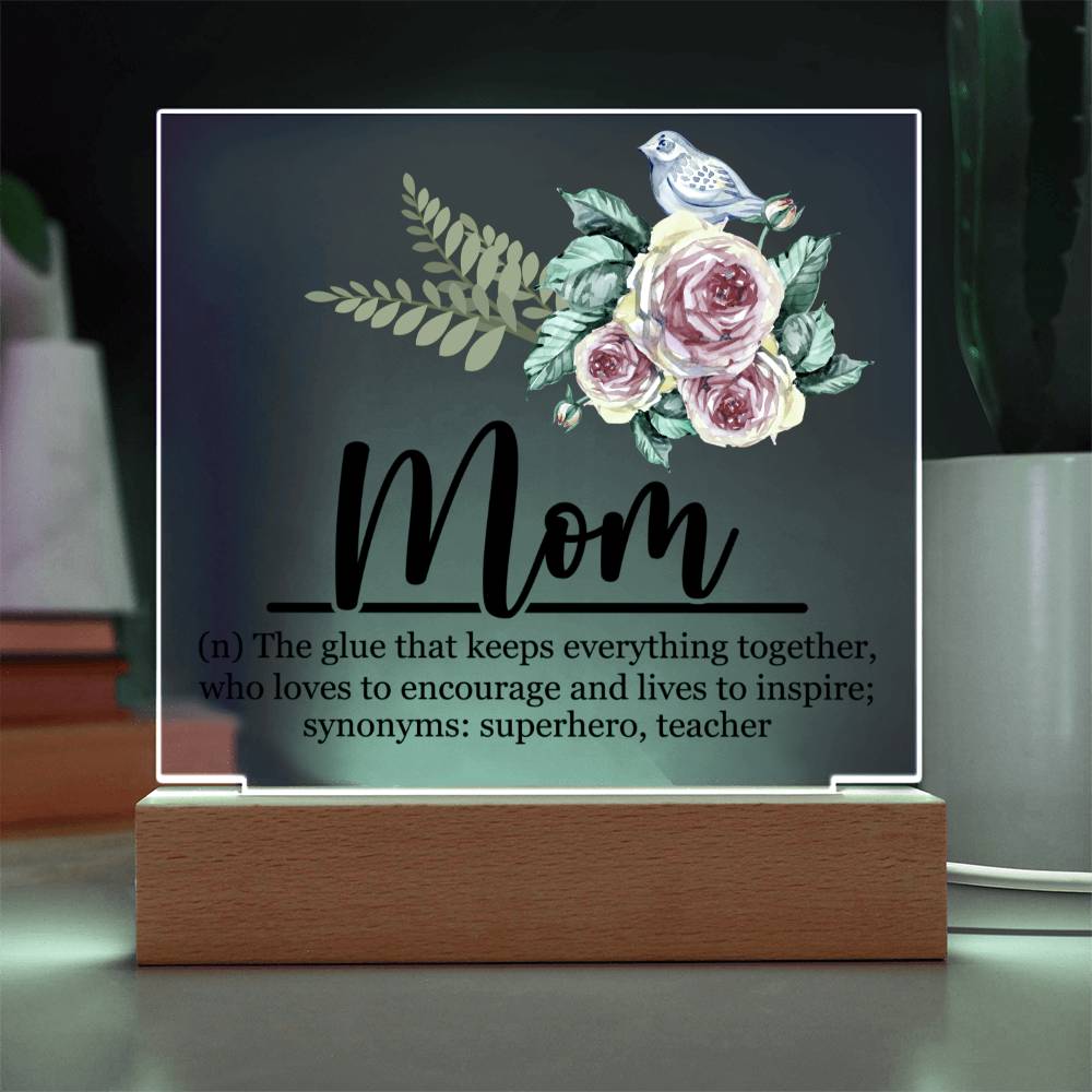 Mom Acrylic Plaque | Mom Definition | Mothers Day Gift