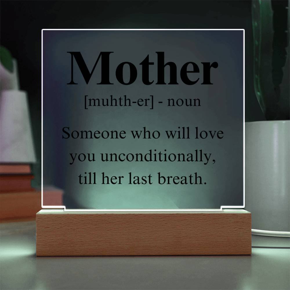 Mom Acrylic Plaque | Mom Definition | Mothers Day Gift