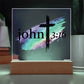 Printed Acrylic Plaque - John 3 16