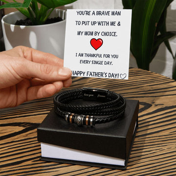 Step Dad Gift | Love You Forever Bracelet