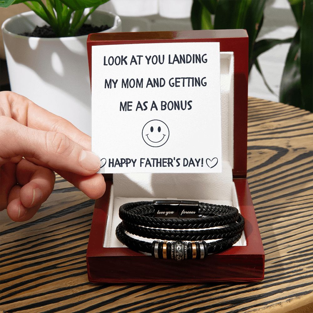 Step Dad Gift | Love You Forever Bracelet