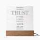 Trust in the Lord Proverbs 3:5 - Engraved Acylic Plaque - LED Night Light