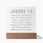 God is With You Joshua 1:9 - Engraved Acrylic Plaque - LED Night Light