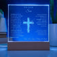 To Our Son - We Believe in You - Engraved Acrylic Plaque