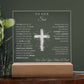 To Our Son - We Believe in You - Engraved Acrylic Plaque