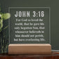 John  3:16 - Engraved Acrylic Plaque - LED Night Light