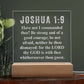 God is With You Joshua 1:9 - Engraved Acrylic Plaque - LED Night Light