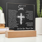 Engraved Acrylic Plaque - To Our Son - We Believe in You