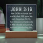 Engraved Acrylic Plaque - John 3:16