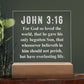John  3:16 - Engraved Acrylic Plaque - LED Night Light
