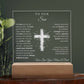 To Our Son - We Believe in You - Engraved Acrylic Plaque