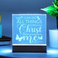 Engraved Acrylic LED Night Light - I Can Do All Things