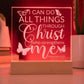 Engraved Acrylic LED Night Light - I Can Do All Things