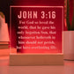 John  3:16 - Engraved Acrylic Plaque - LED Night Light