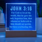 John  3:16 - Engraved Acrylic Plaque - LED Night Light