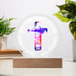 Printed Acrylic Plaque - LED Nightlight - God Is With You