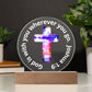 Printed Acrylic Plaque - LED Nightlight - God Is With You