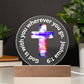 Printed Acrylic Plaque - LED Nightlight - God Is With You