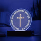 Printed Acrylic Plaque - LED Nightlight - God is With You