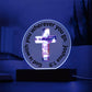 Printed Acrylic Plaque - LED Nightlight - God Is With You