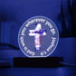 Printed Acrylic Plaque - LED Nightlight - God Is With You