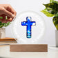 Printed Acrylic Plaque - LED Nightlight - God Is With You
