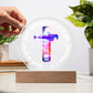 Printed Acrylic Plaque - LED Nightlight - God Is With You