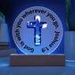 Printed Acrylic Plaque - LED Nightlight - God Is With You