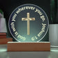 Printed Acrylic Plaque - LED Nightlight - God is With You