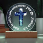 Printed Acrylic Plaque - LED Nightlight - God Is With You