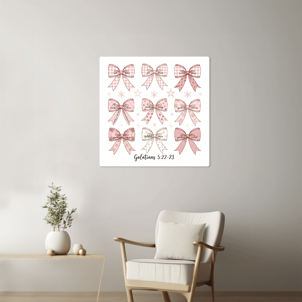 Coquette Christian High Gloss Metal Print