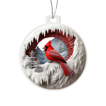 Custom Cardinal Christmas Ornament