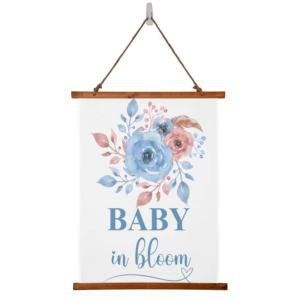 Baby in Bloom Wall Tapestry