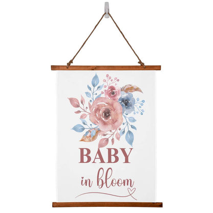 Baby in Bloom Wall Tapestry