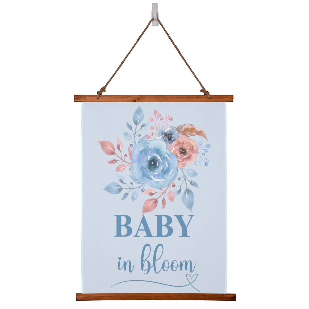 Baby in Bloom Wall Tapestry