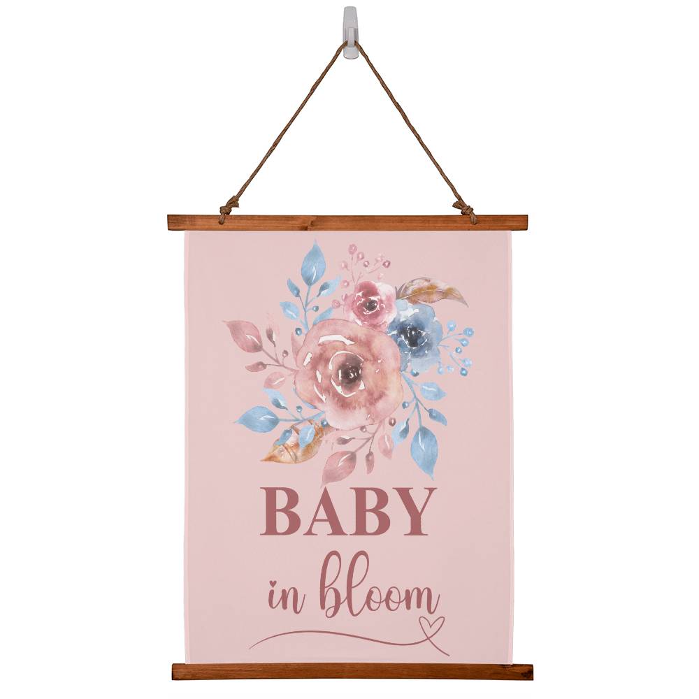 Baby in Bloom Wall Tapestry