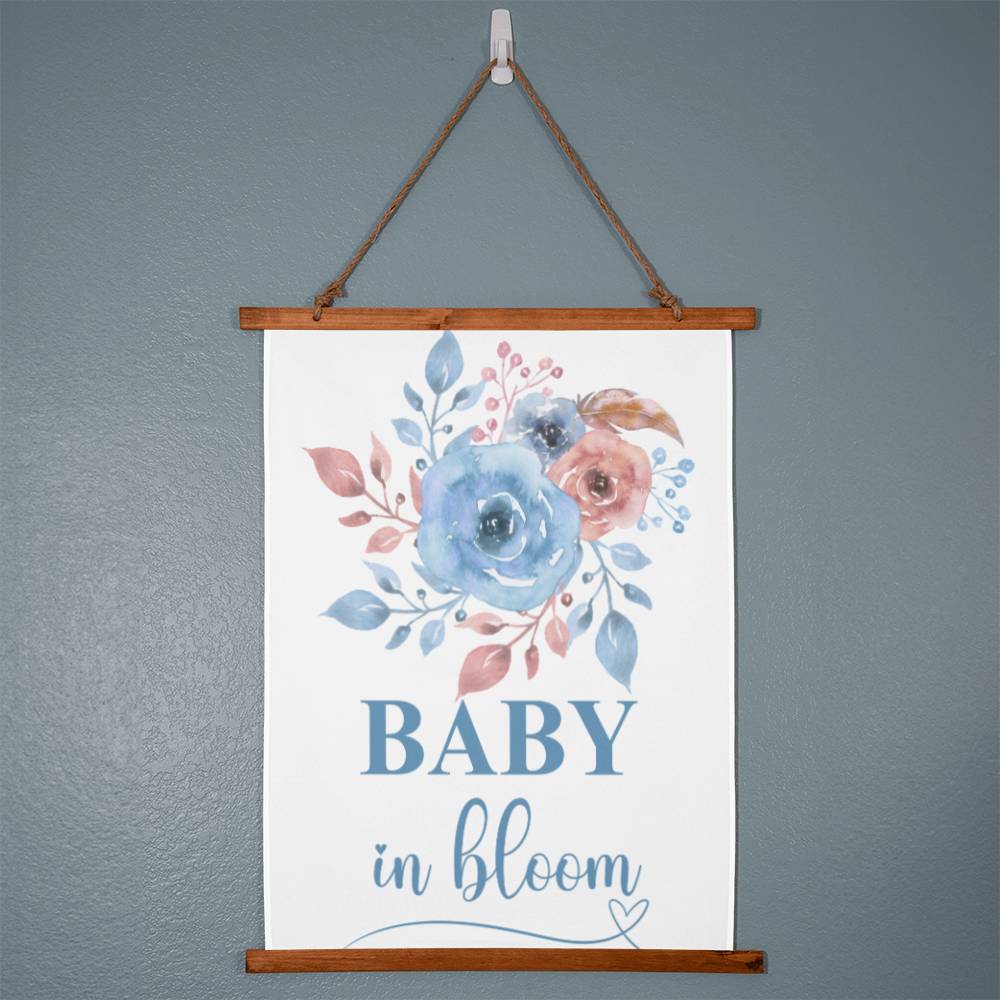 Baby in Bloom Wall Tapestry